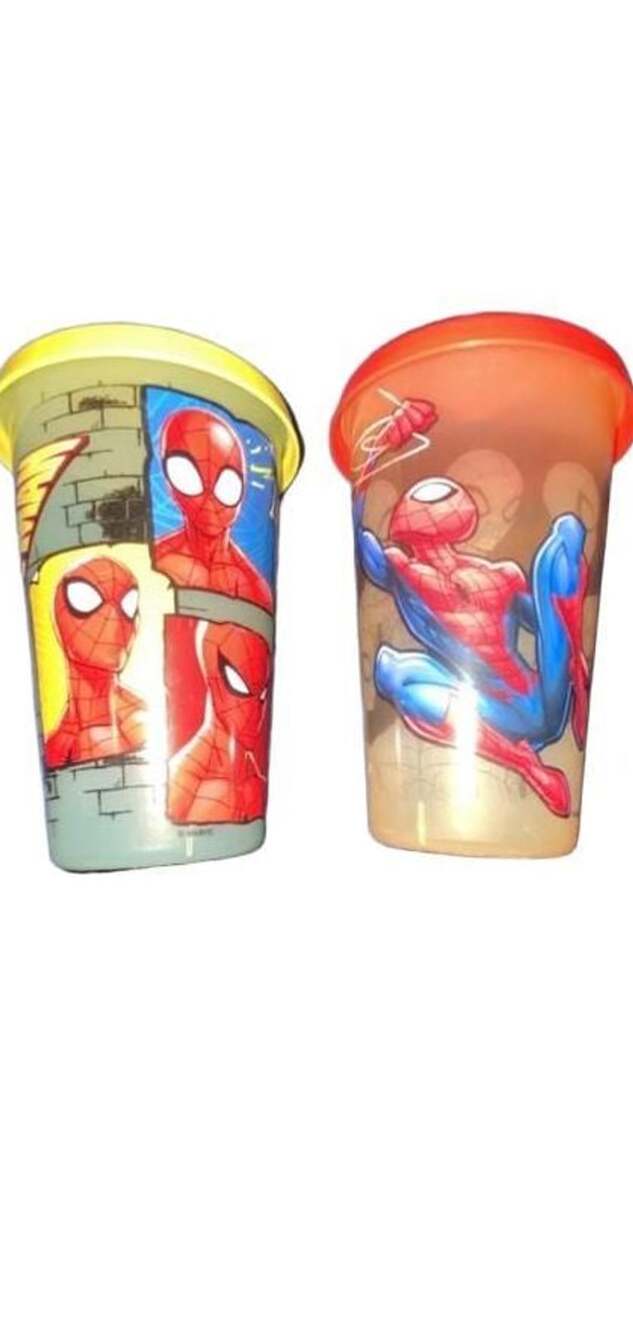 Marvel Spider-Man Plastic Tumbler Cups Set Of 2